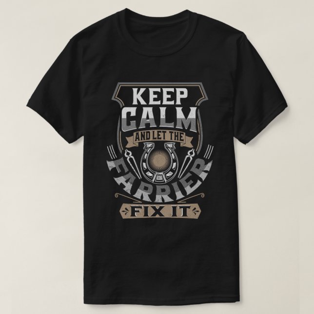 T-shirt Cheval Farrier Cadeaux Horse Maintenance Horse Sho (Design devant)
