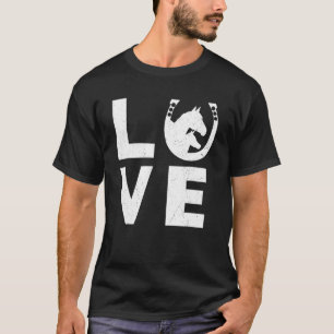 T-shirt Cheval   Fer à cheval Équitation Femmes Hommes