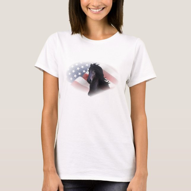 T-shirt Cheval frison (Devant)