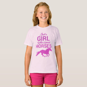 T-shirt Cheval Gallop Une Fille Qui Aime Les Chevaux