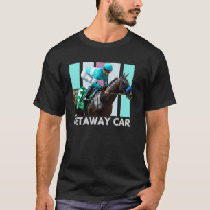 T-shirt Cheval Getaway Car, Course de chevaux, Del Mar, Sa