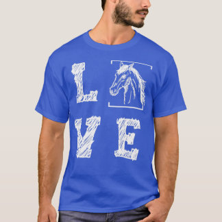 T-shirt Cheval Lover Cadeau Sport Cheval