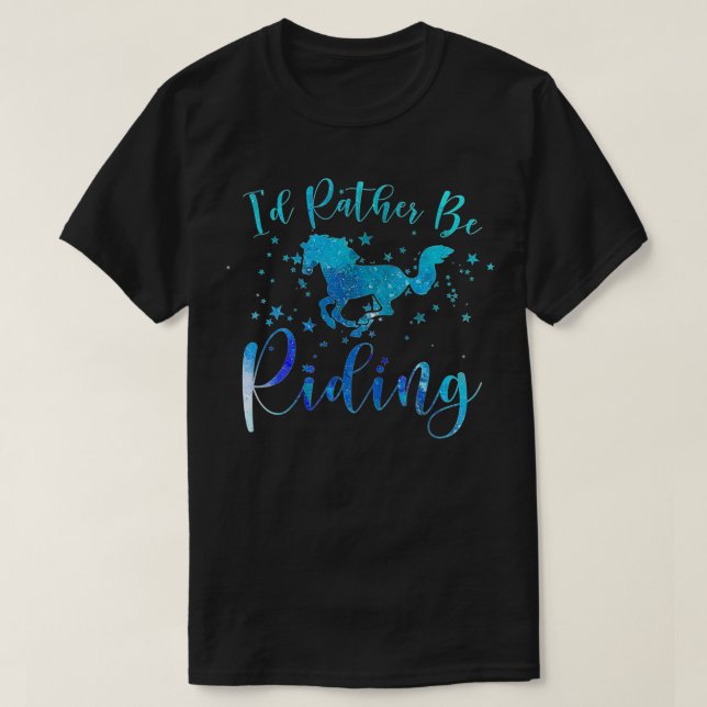 T-shirt Cheval Lover Carte d'identité plutôt que d'être éq (Design devant)