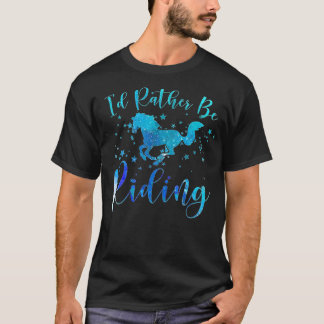 T-shirt Cheval Lover Carte d'identité plutôt que d'être éq