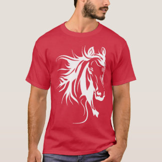 T-shirt Cheval Lover Cheval Head Chevaux cadeau