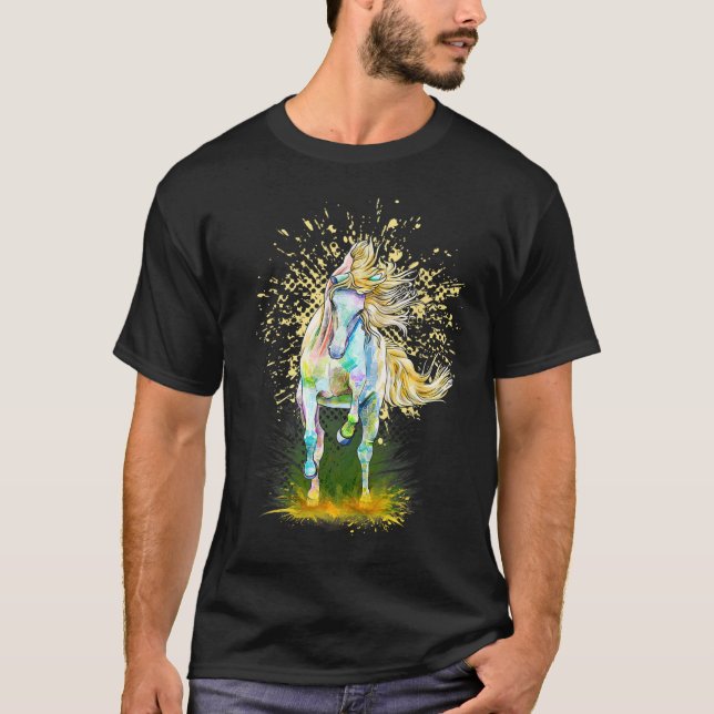 T-shirt Cheval Lover Cowgirl Rodéo Horseback équitation Eq (Devant)