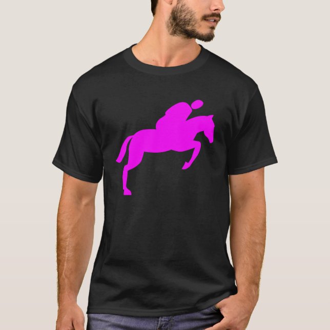 T-shirt Cheval - Magenta (Devant)