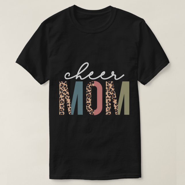T-shirt Cheval Maman Leopard Pom-pom girl Bleached Mothers (Design devant)