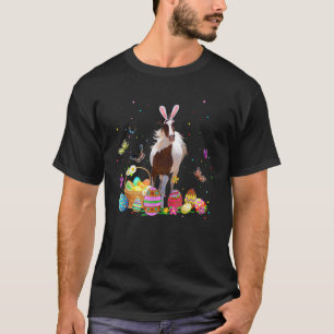 T-shirt Cheval mignon Chasse Oeuf Lapin Chasse Oeuf coloré