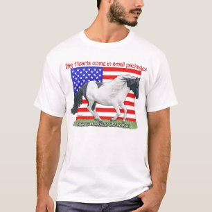 T-shirt Cheval miniature patriotique