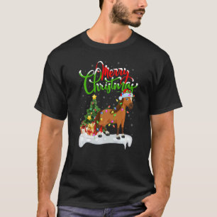 T-shirt Cheval Noël Décorations Père Noël Cheval Noël
