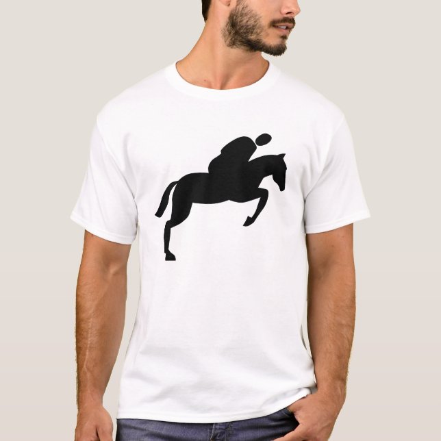 T-shirt Cheval - Noir (Devant)