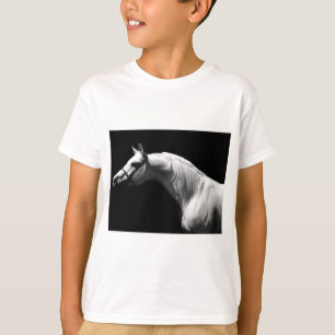 T-shirt Cheval noir et blanc