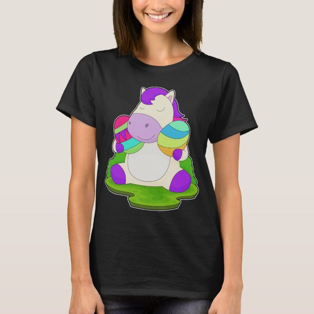 T-shirt Cheval OEufs de Pâques (Devant)