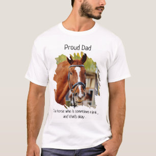T-shirt Cheval Papa - Drôle Cheval Dire - Photo Cheval Lov