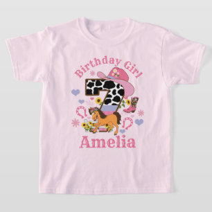 T-shirt Cheval Party Septième anniversaire chemise Rodeo C