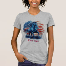 Cheval patriotique de l'Esprit Libre
