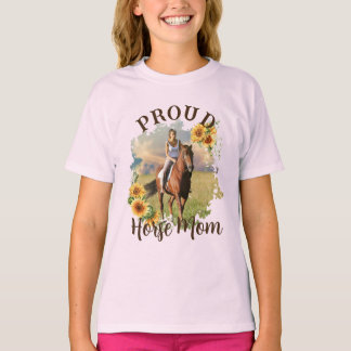 T-shirt Cheval Personnalisé Texte Photo Animaux de compagn