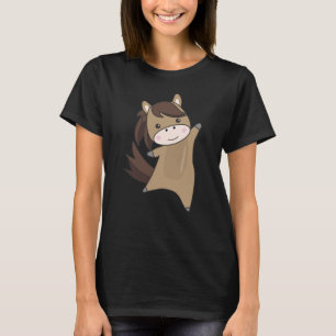 T-shirt Cheval Ponny Rider Cute Animaux Brown