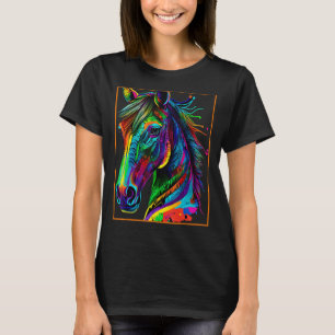 T-shirt Cheval pour femmes garçons enfant juste une fille 