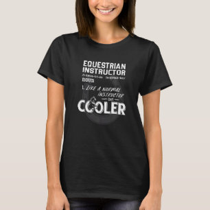 T-shirt Cheval pour femmes instructrice d'équitation cheva