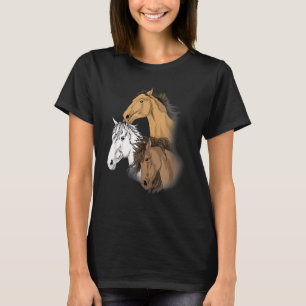 T-shirt Cheval Pour Filles Cheval Tee Femmes Aime Équitati
