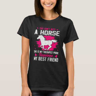 T-shirt Cheval Pour Filles Et Femmes Qui Aiment Les Chevau