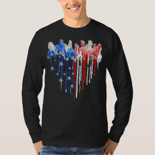 T-shirt Cheval Pour Filles Et Femmes Qui Aiment Les Chevau