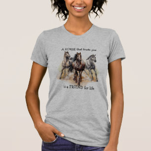 T-shirt CHEVAL que vous croyez AMI à vie Citation