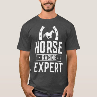 T-shirt Cheval Racing Expert Horses Race Gallop Racer