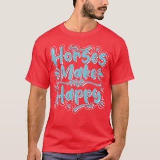 T-shirt Cheval Rendre Joyeux Meilleur Design famille