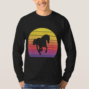 T-shirt Cheval Retro Vintage détendu 60s les années 70 Sun