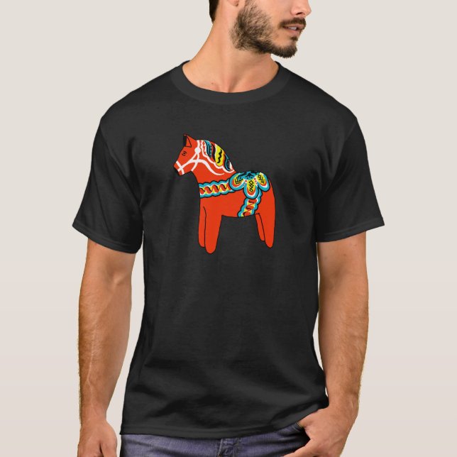 T-shirt Cheval rouge de Dala (Devant)