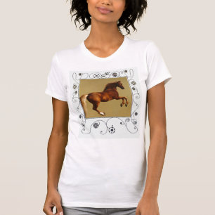 T-shirt CHEVAL ROUGE / Fentes géométriques