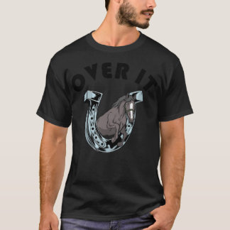 T-shirt Cheval saut parier cheval dire