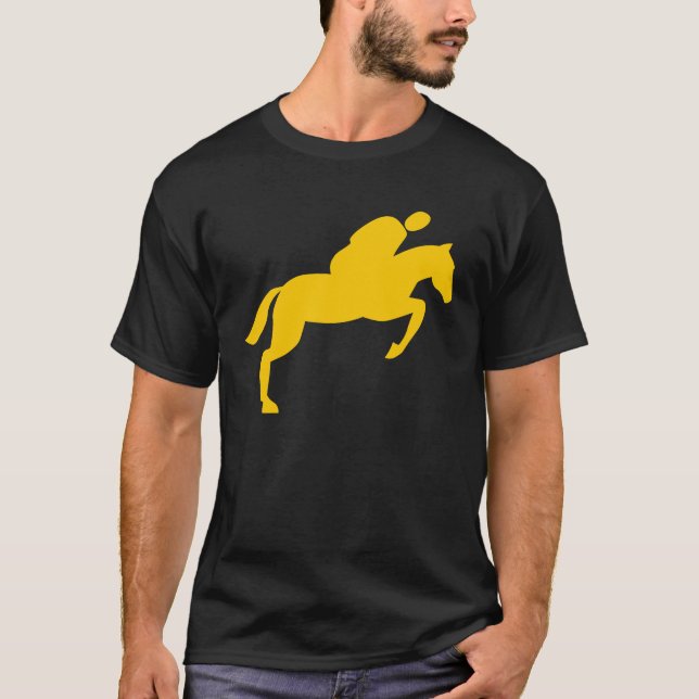 T-shirt Cheval Sauts - Ambre (Devant)