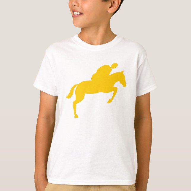 T-shirt Cheval Sauts - Ambre (Devant)