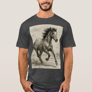 T-shirt cheval sauvage