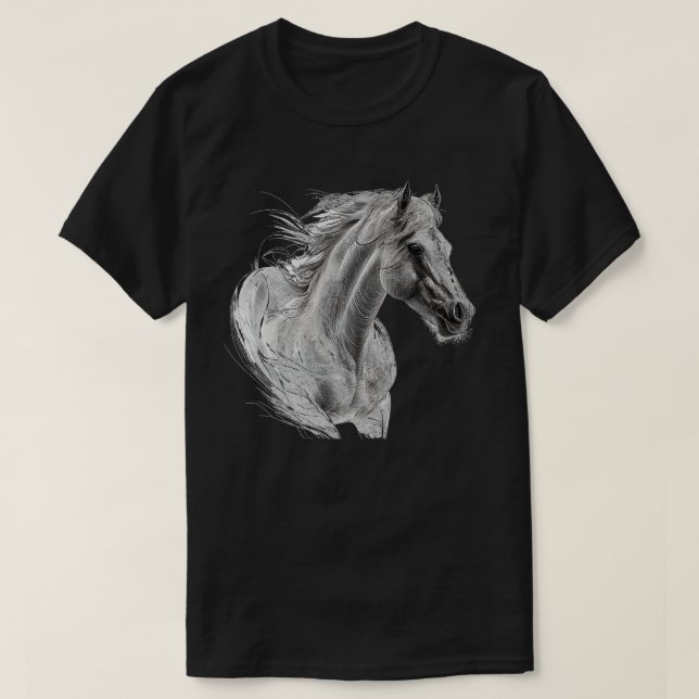 T-shirt Cheval sauvage 1 (Design devant)
