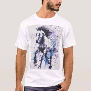 T-shirt Cheval sauvage coloré