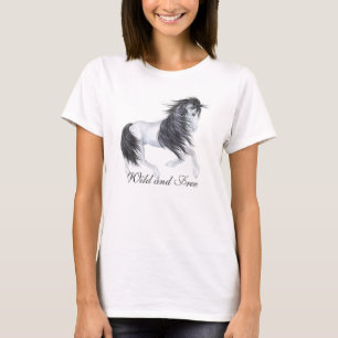 T-shirt Cheval sauvage et libre