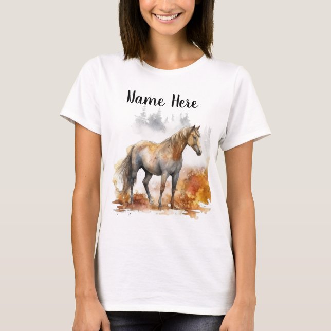 T-shirt Cheval Sauvage N° 1 Personnalisé (Devant)