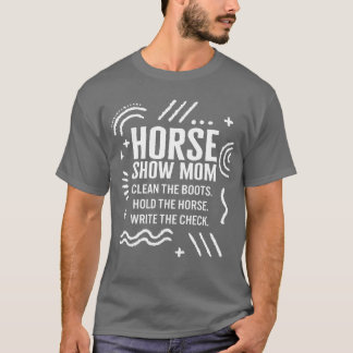 T-shirt Cheval Show Maman Funnyee Cheval Maman vintage