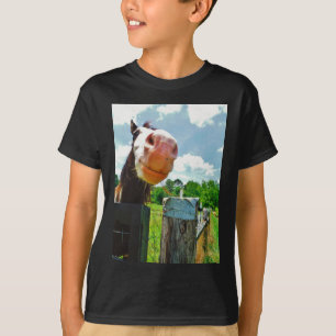 T-shirt Cheval souriant