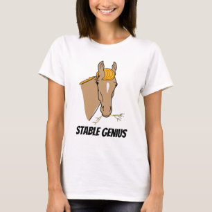 T-shirt Cheval stable drôle de génie de Donald Trump