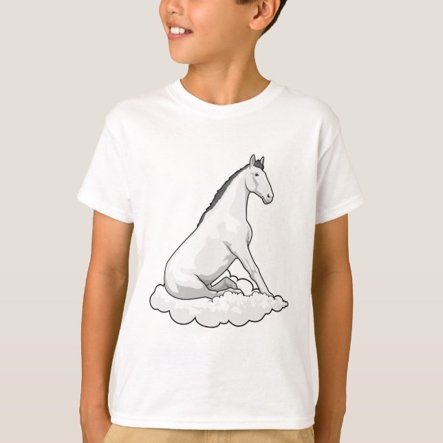 T-shirt Cheval sur nuage (Devant)