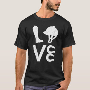 T-shirt Cheval Vintage Adolescentes Femmes Qui Aiment Les