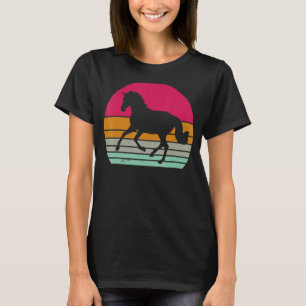 T-shirt Cheval vintage Cheval Rétro Cheval Silhouette Anim