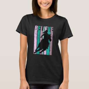 T-shirt Cheval Violet Équitation Femmes Motivation Équitat