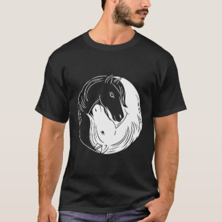 T-shirt Cheval Yin Et Yang